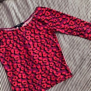 Cheetah print crop top forever21